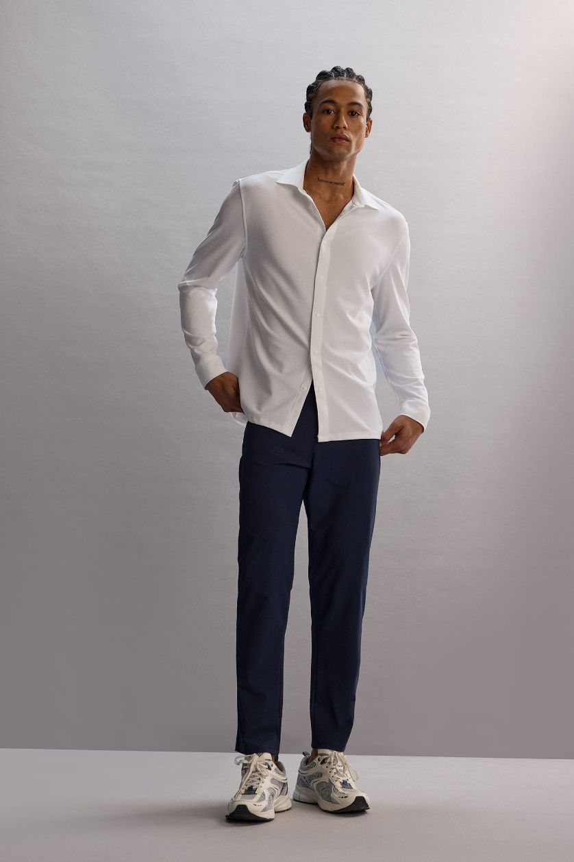 رجالي كحلي بنطلون جوجر رياضي منسوج سليم فيت من DeFactoFit