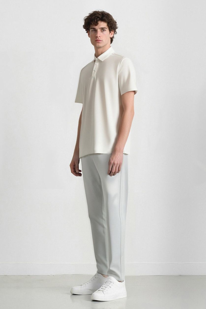 Erkek Taş Slim Fit Dar Kesim Standart Paça Esnek Multifonksiyonel Dokuma Sporcu Pantolon