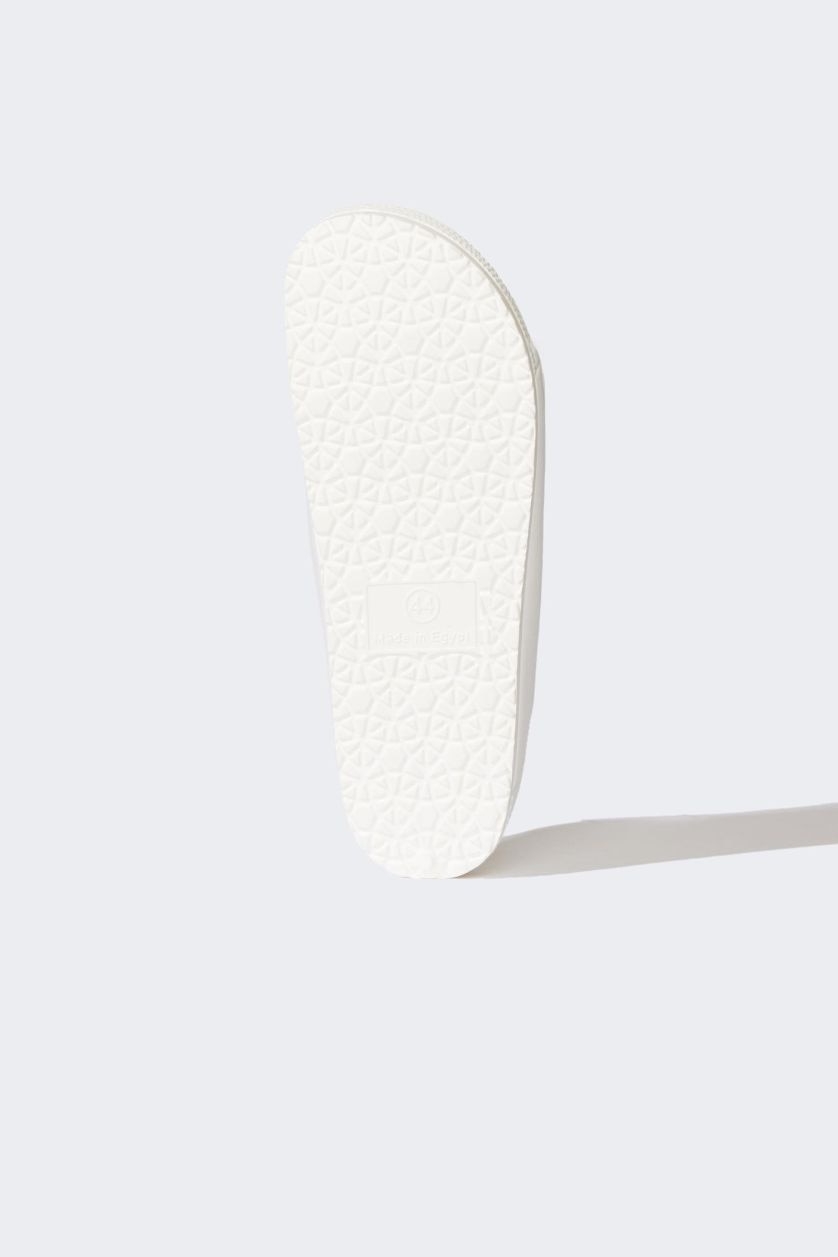 رجال أبيض (000) شبشب رجالي إيفا بكعب مسطح بشريط مزدوج