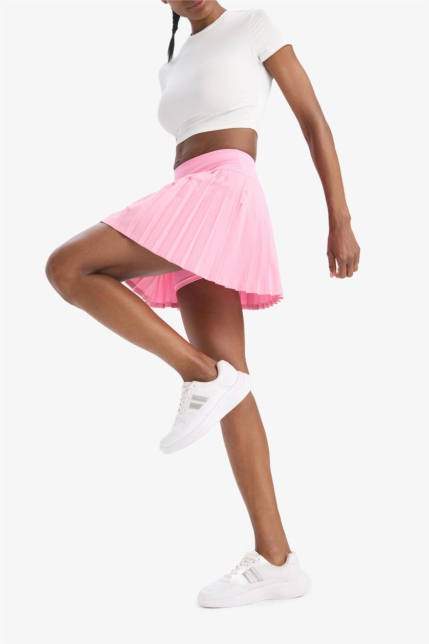 WOMAN Pink DeFactoFit Standard Fit Woven Skirt