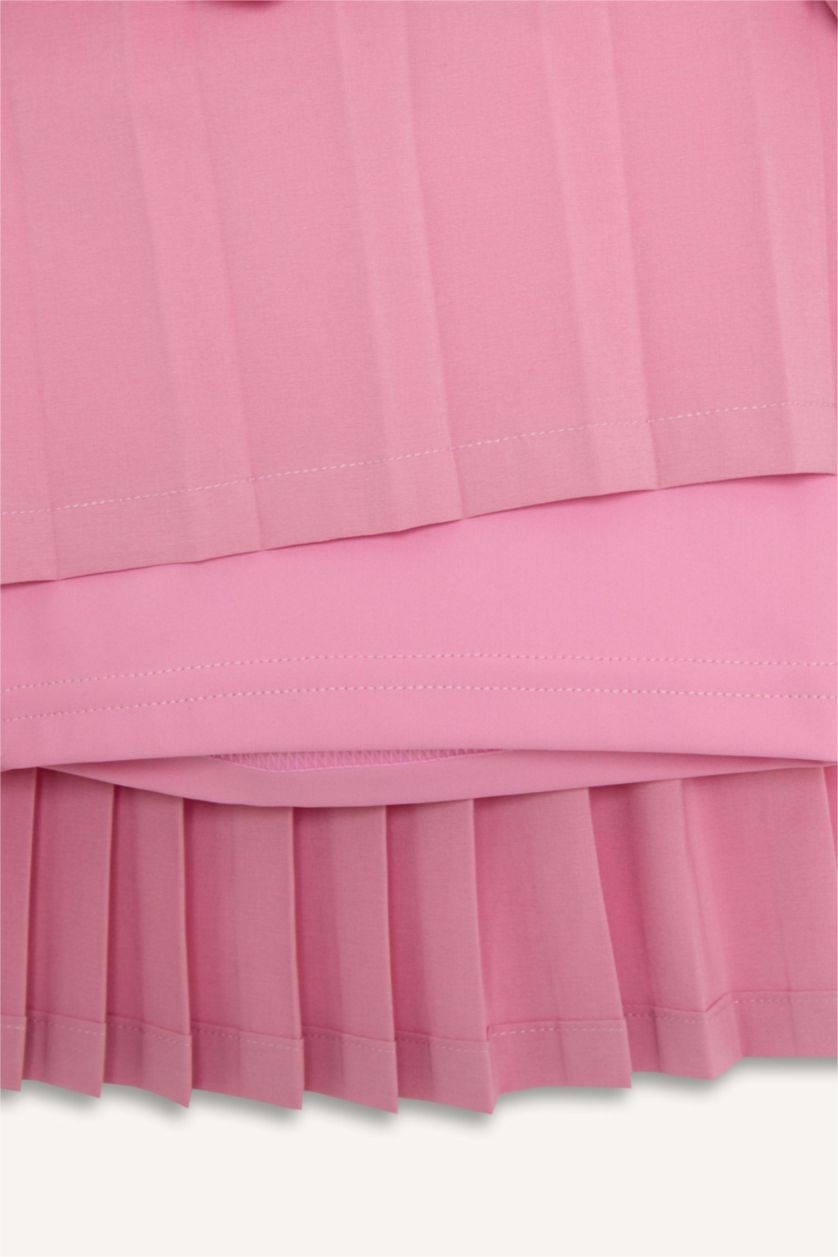 WOMAN Pink DeFactoFit Standard Fit Woven Skirt