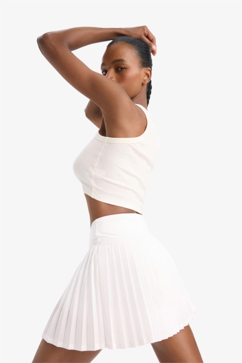 Женщины Белый Юбка от DeFactoFit Standart Fit, ткань