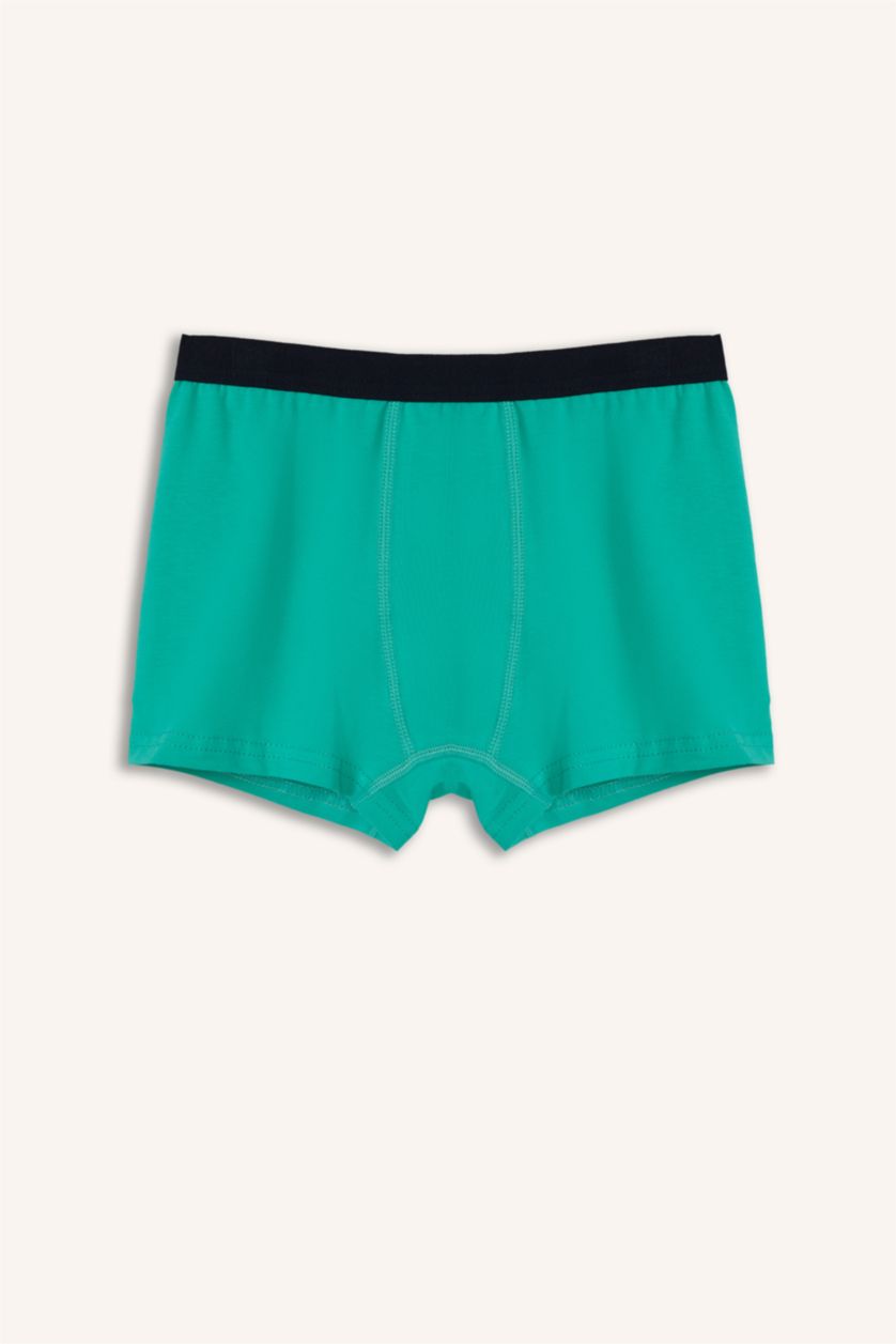 Erkek Çocuk - Genç Erkek Lacivert Desenli 3'lü Boxer Set Erkek Erkek Çocuk