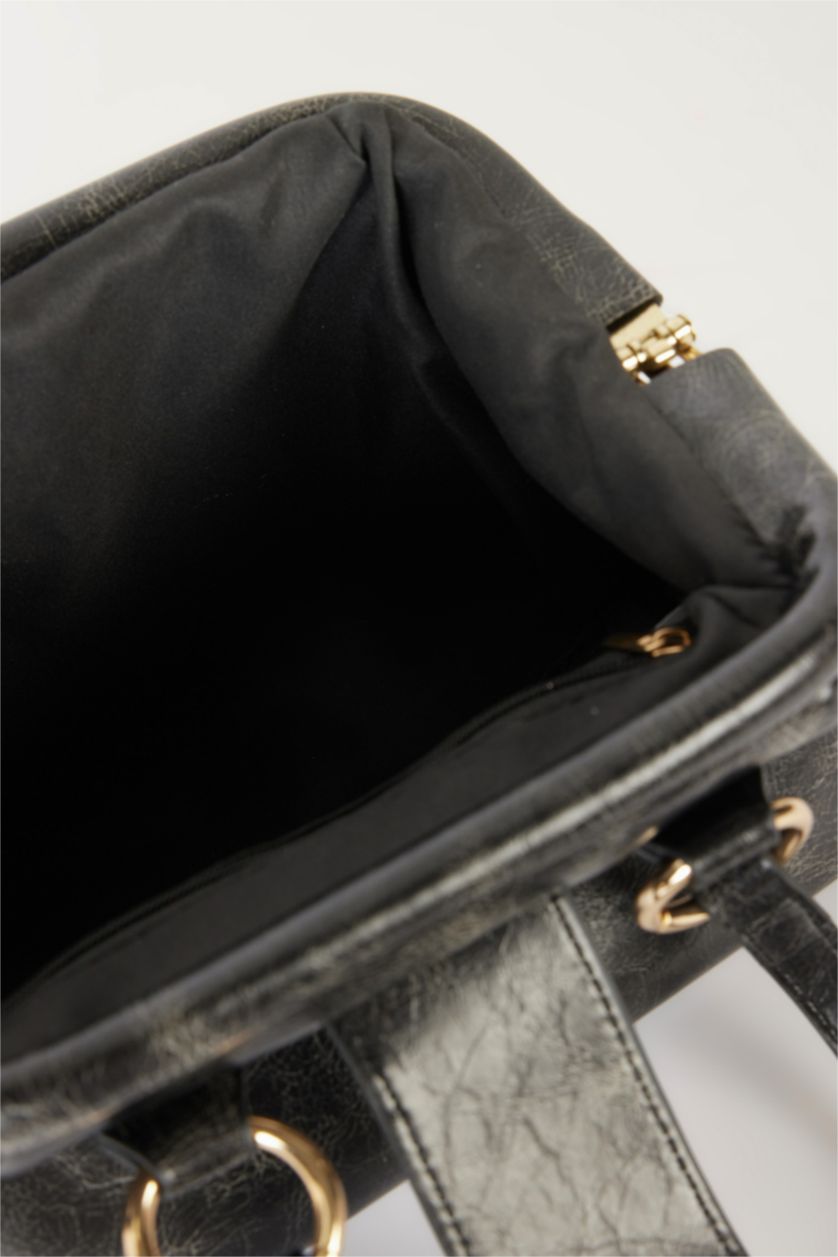 Женщины Серый Faux Leather Shoulder bag