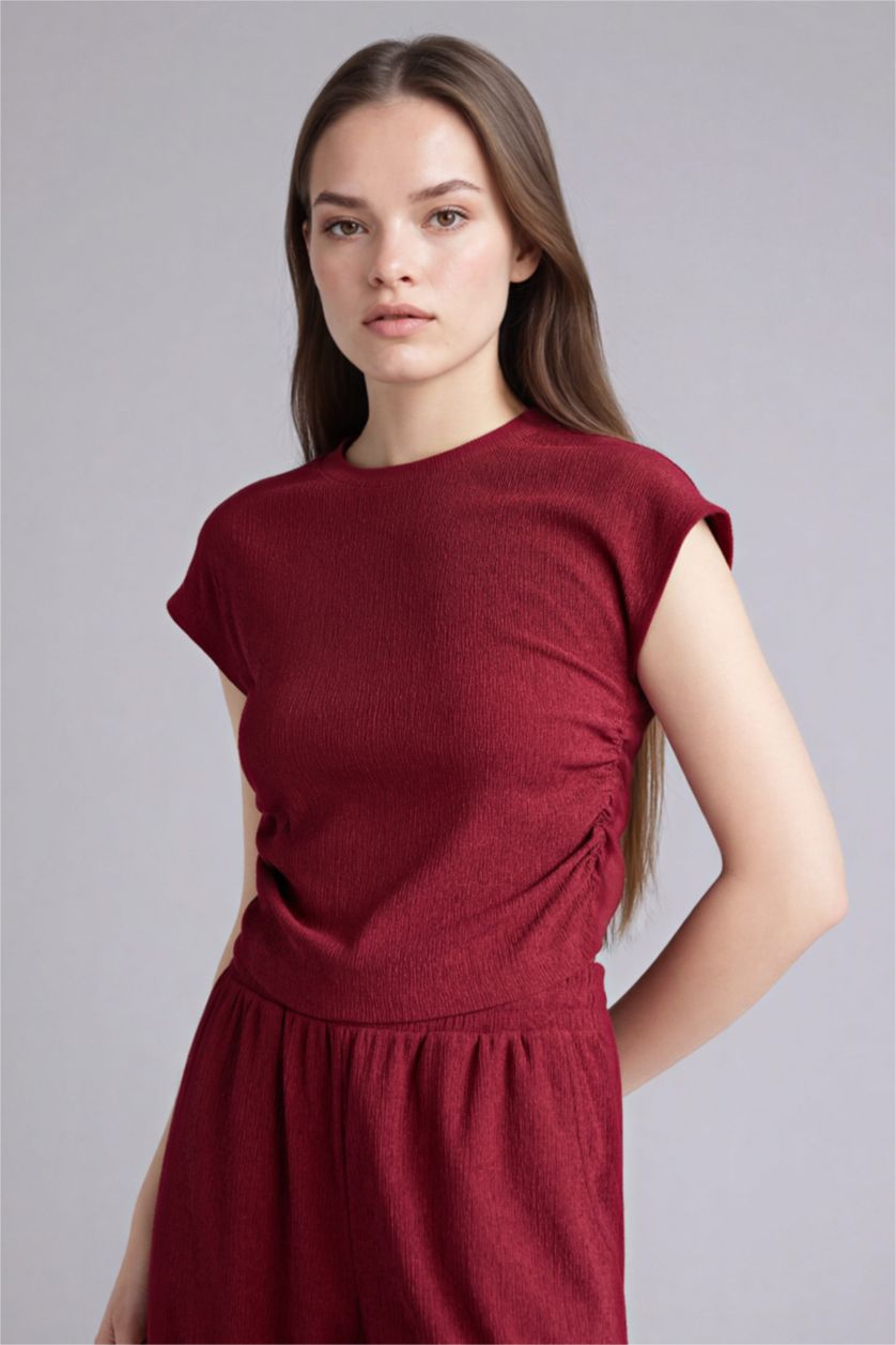 WOMAN Bordeaux Woman Short Sleeve T-Shirt