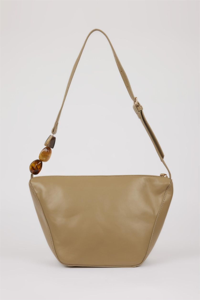 Kadın Haki Kadın Suni Deri Omuz Çantası