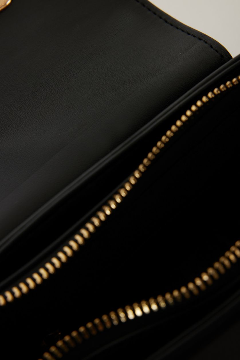 نساء أسود شنطة كتف جلد صناعي