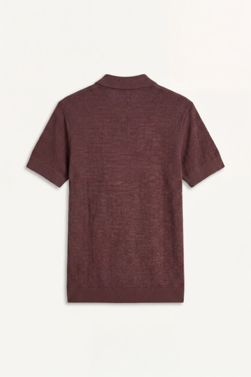 Erkek Kahve Standart Fit Polo Tişört