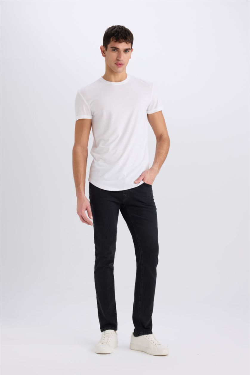 MAN Black Pedro Slim Fit Trousers