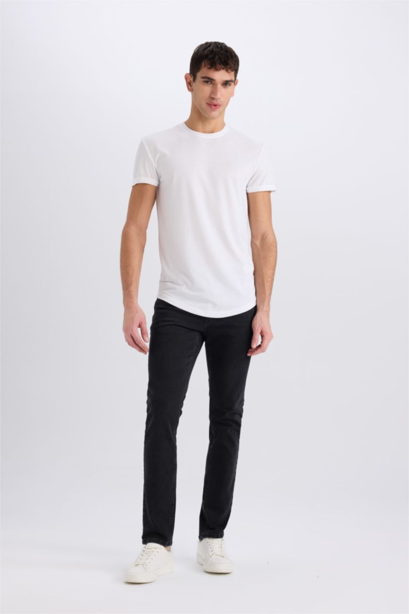 MAN Black Pedro Slim Fit Trousers