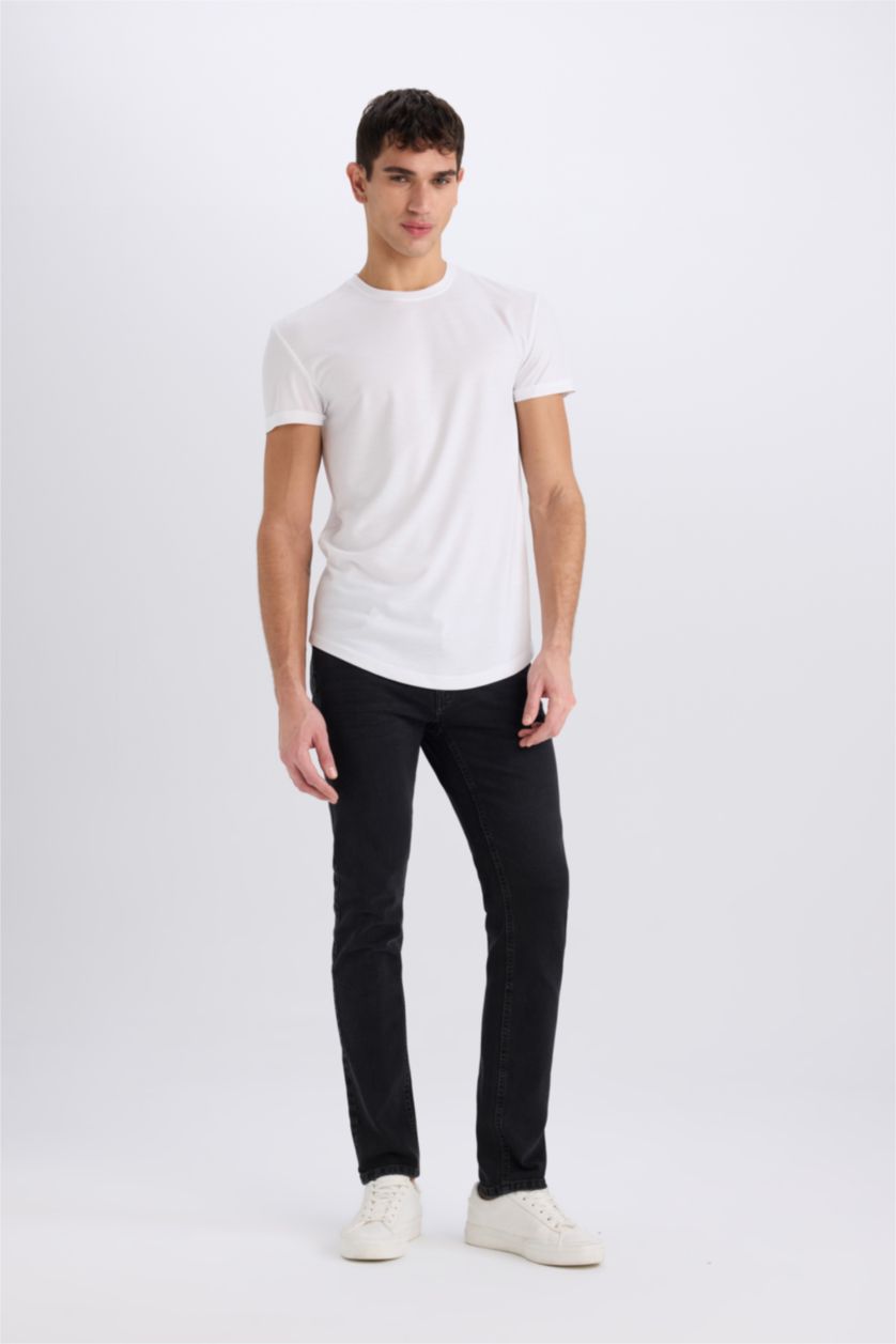 MAN Black Pedro Slim Fit Trousers