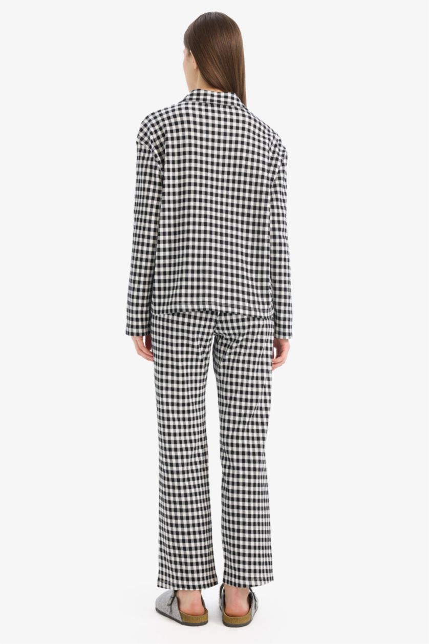 WOMAN Black Fall in Love Regular Fit Long Sleeve 2 Piece Set