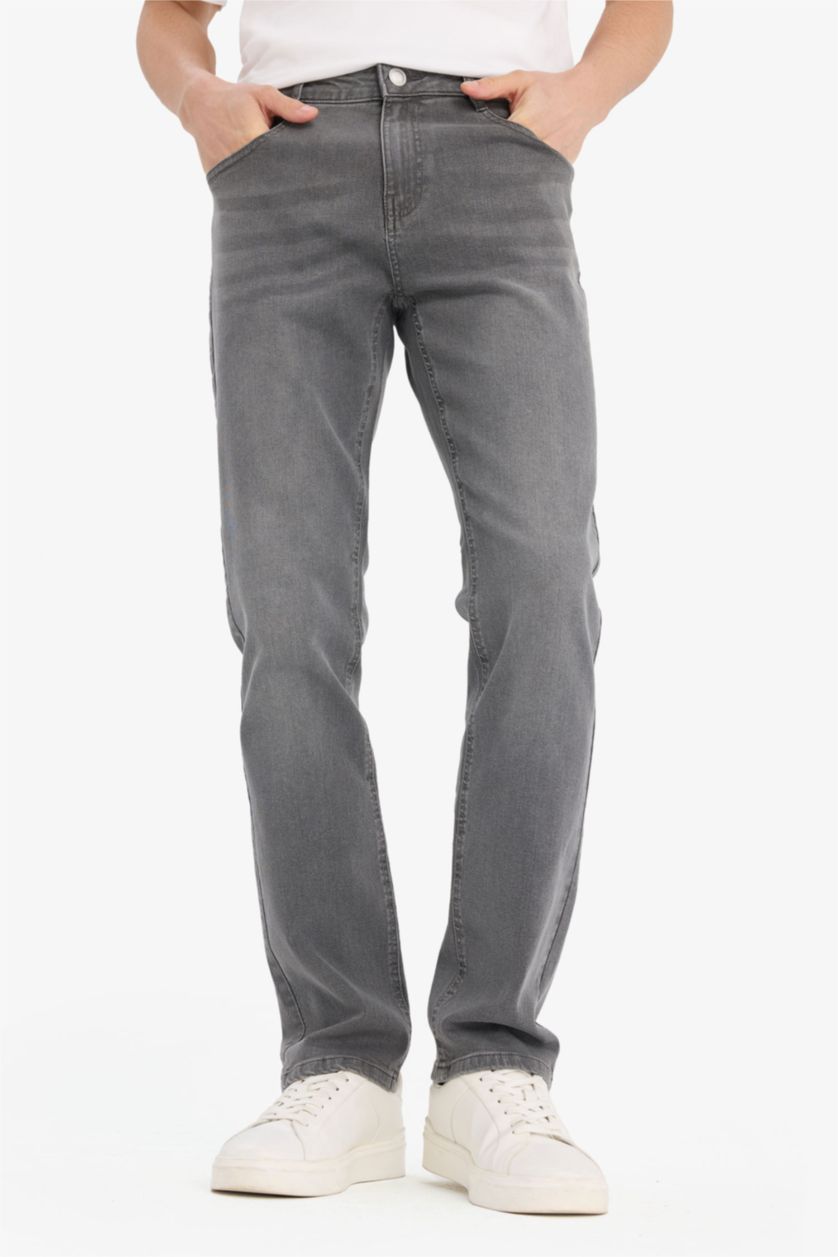 Ерлер Сұр серджио - қалыпты пішім деним тұрақты етек Шалбар