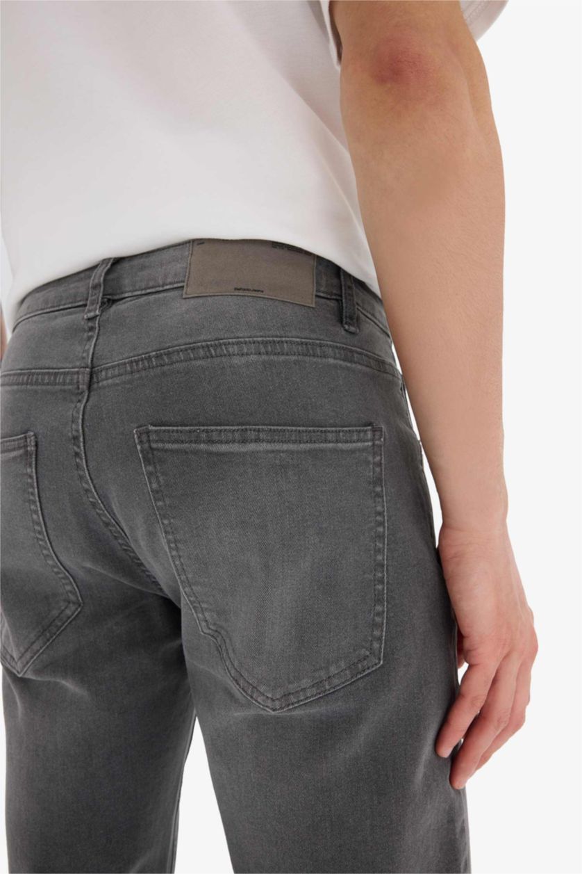 Ерлер Сұр серджио - қалыпты пішім деним тұрақты етек Шалбар