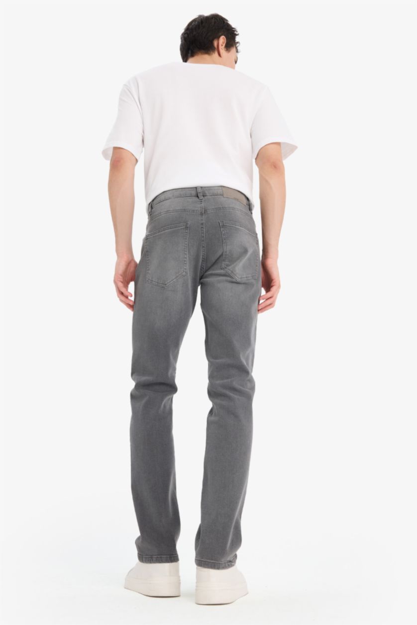 Ерлер Сұр серджио - қалыпты пішім деним тұрақты етек Шалбар