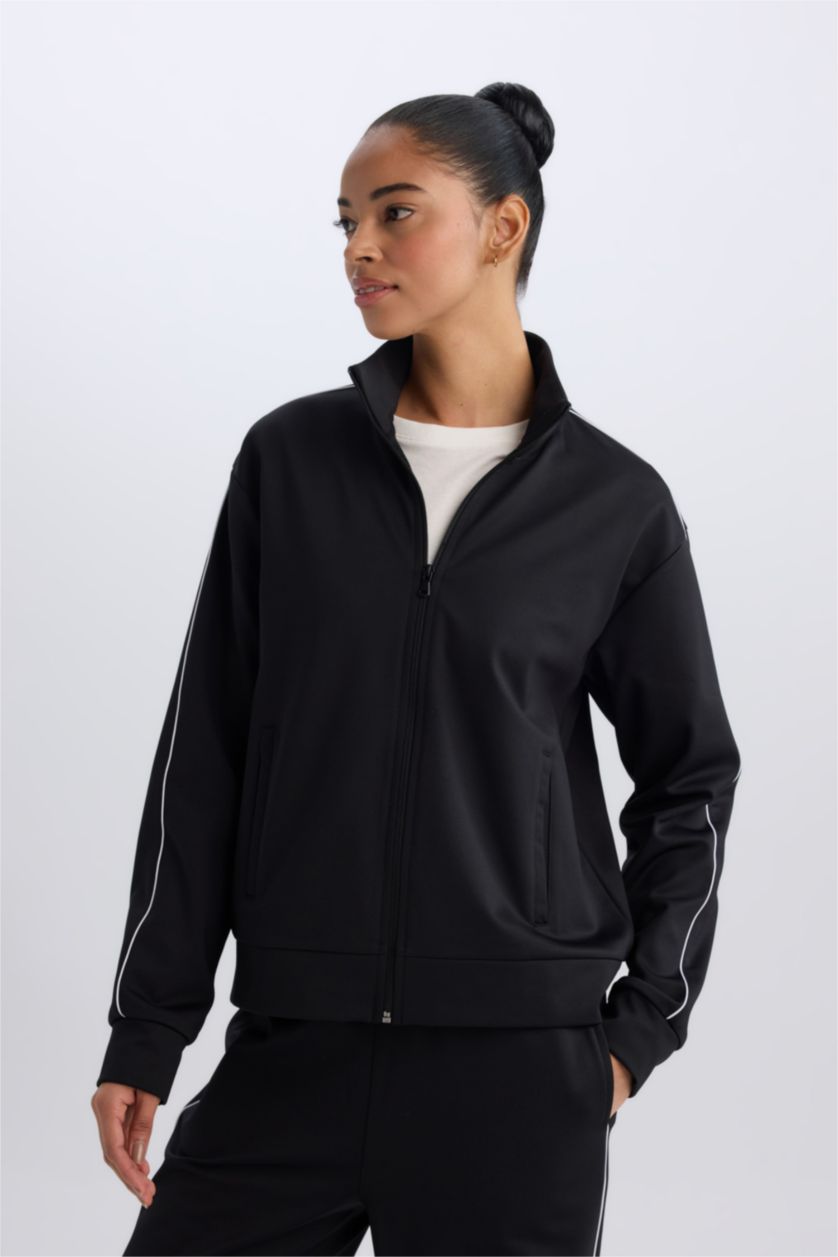 Women Black Standard Fit Cardigan