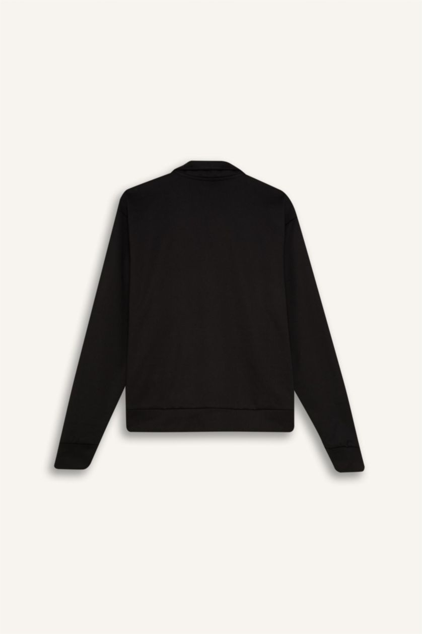 Women Black Standard Fit Cardigan
