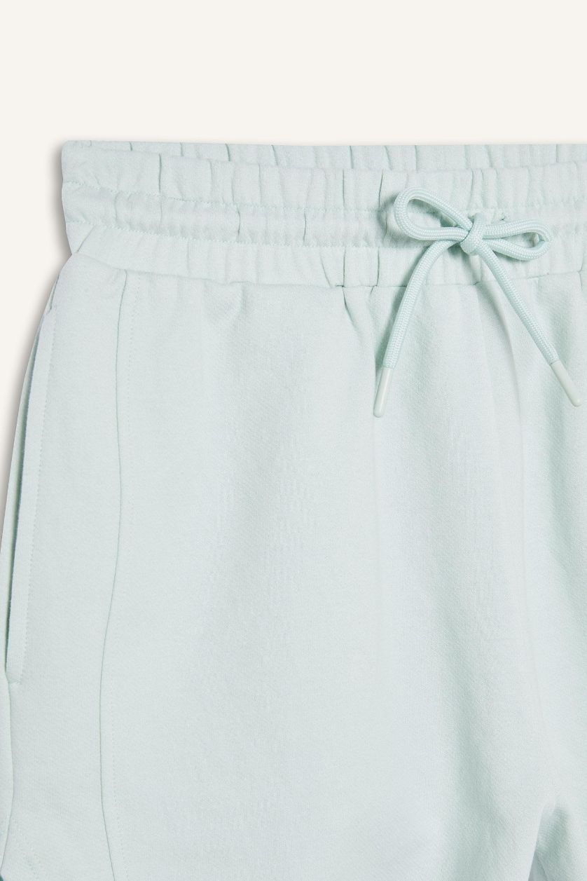 Kadın Mint Sporcu Kısa Paça Şort