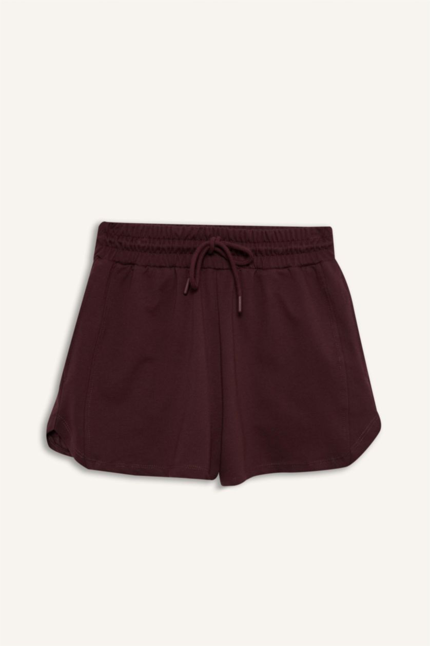 WOMAN Bordeaux شورت قصير رياضي