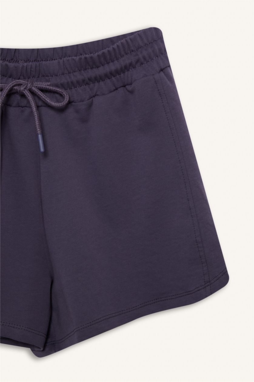 Kadın Mor Basic Şort