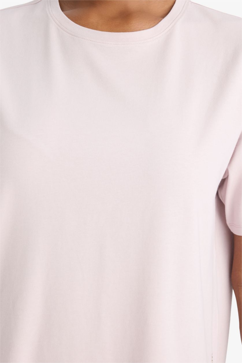 FEMME Violet Clair T-shirt sportif à col rond et manches courtes de DeFactoFit