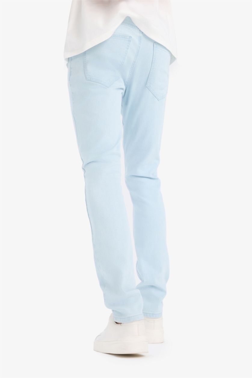 Man Ice Blue Pedro Slim Fit Normal Waist Skinny Leg Jeans