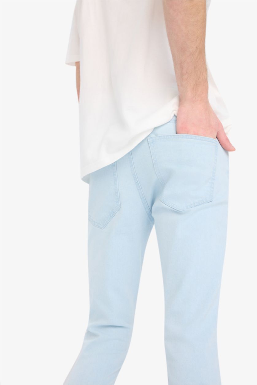 Man Ice Blue Pedro Slim Fit Normal Waist Skinny Leg Jeans