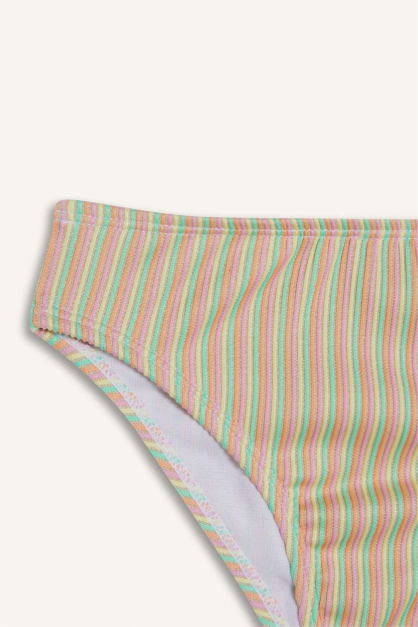 Kız Çocuk - Genç Kız Pembe Çizgili Bikini Takımı Kız Çocuk