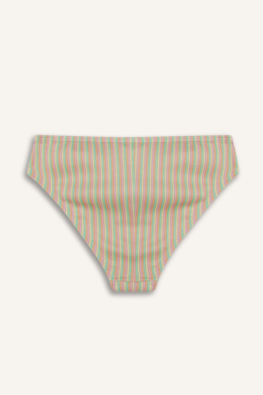 Kız Çocuk - Genç Kız Pembe Çizgili Bikini Takımı Kız Çocuk