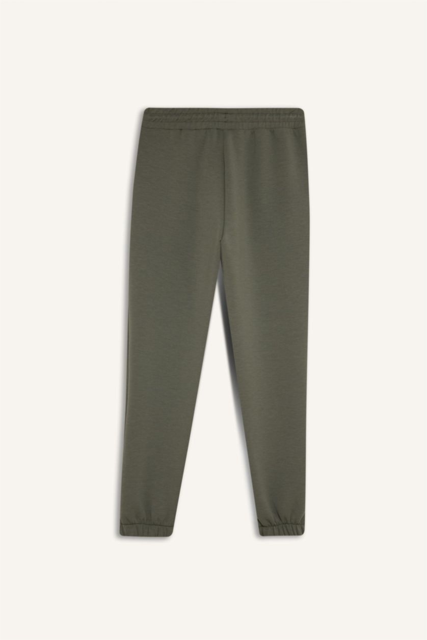 WOMAN Khaki Standard Fit With Pockets Trousers