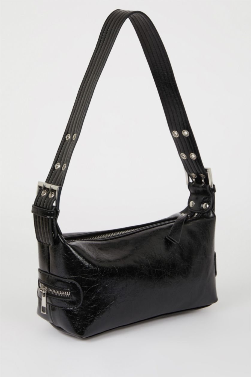 Kadın Siyah Kadın Suni Deri Omuz Çantası