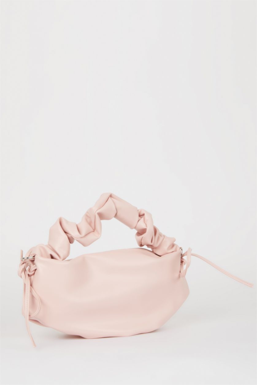 Kadın Açık Pembe Kadın Suni Deri Omuz Çantası