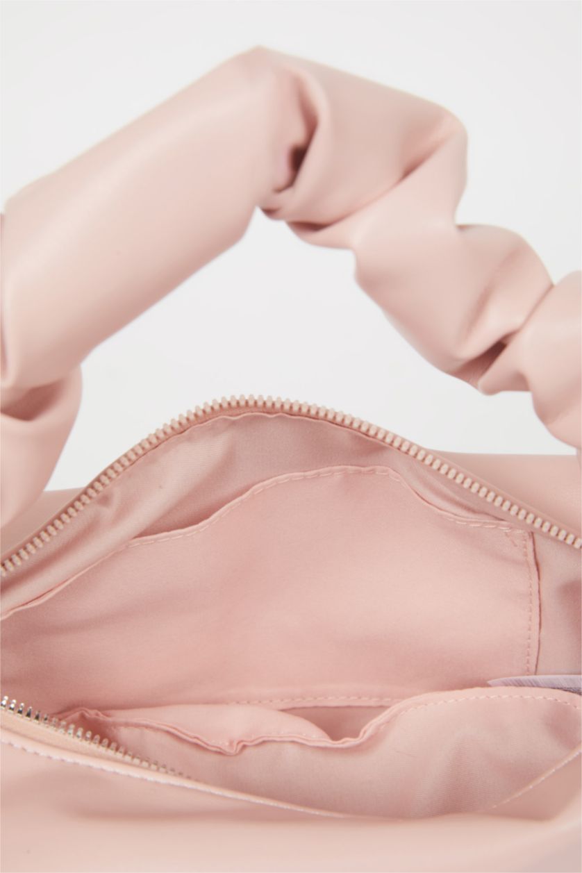 Kadın Açık Pembe Kadın Suni Deri Omuz Çantası