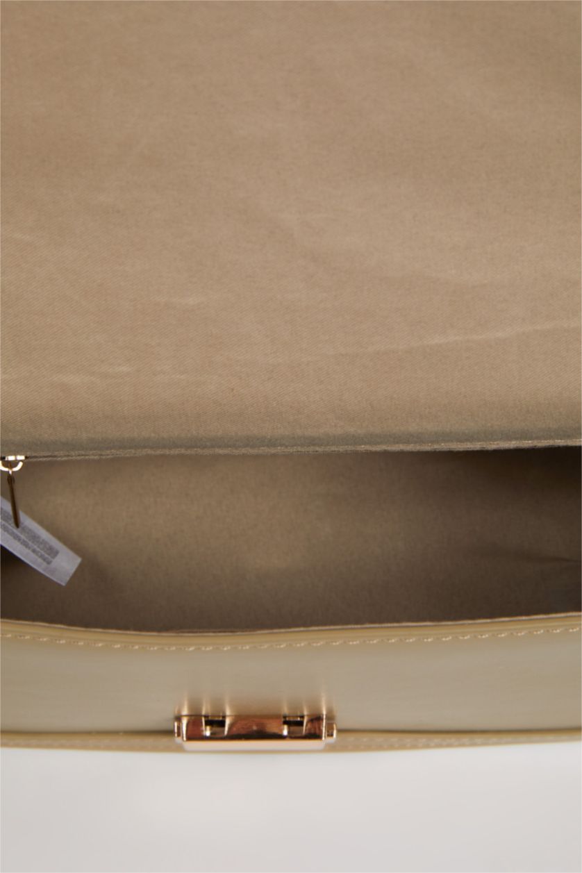 Woman Olive Woman Faux Leather Shoulder Bag