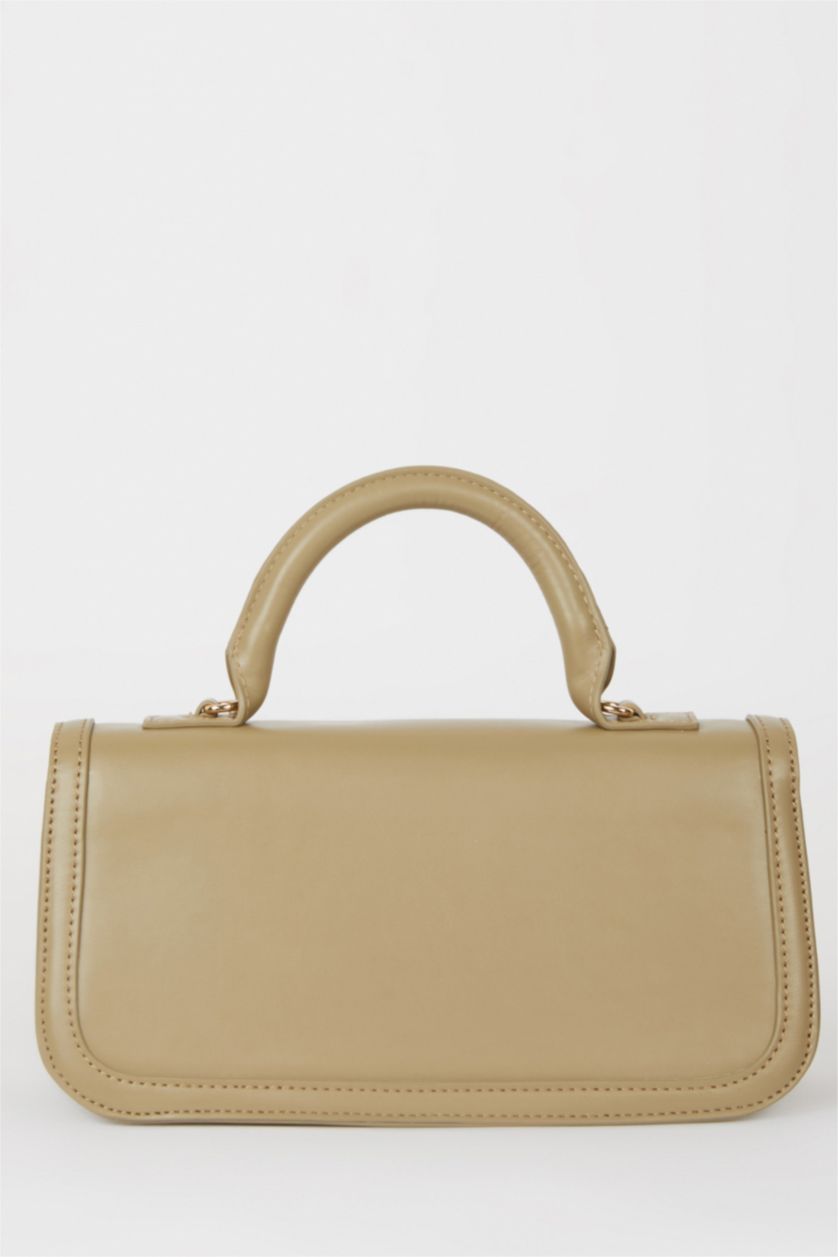 Woman Olive Woman Faux Leather Shoulder Bag