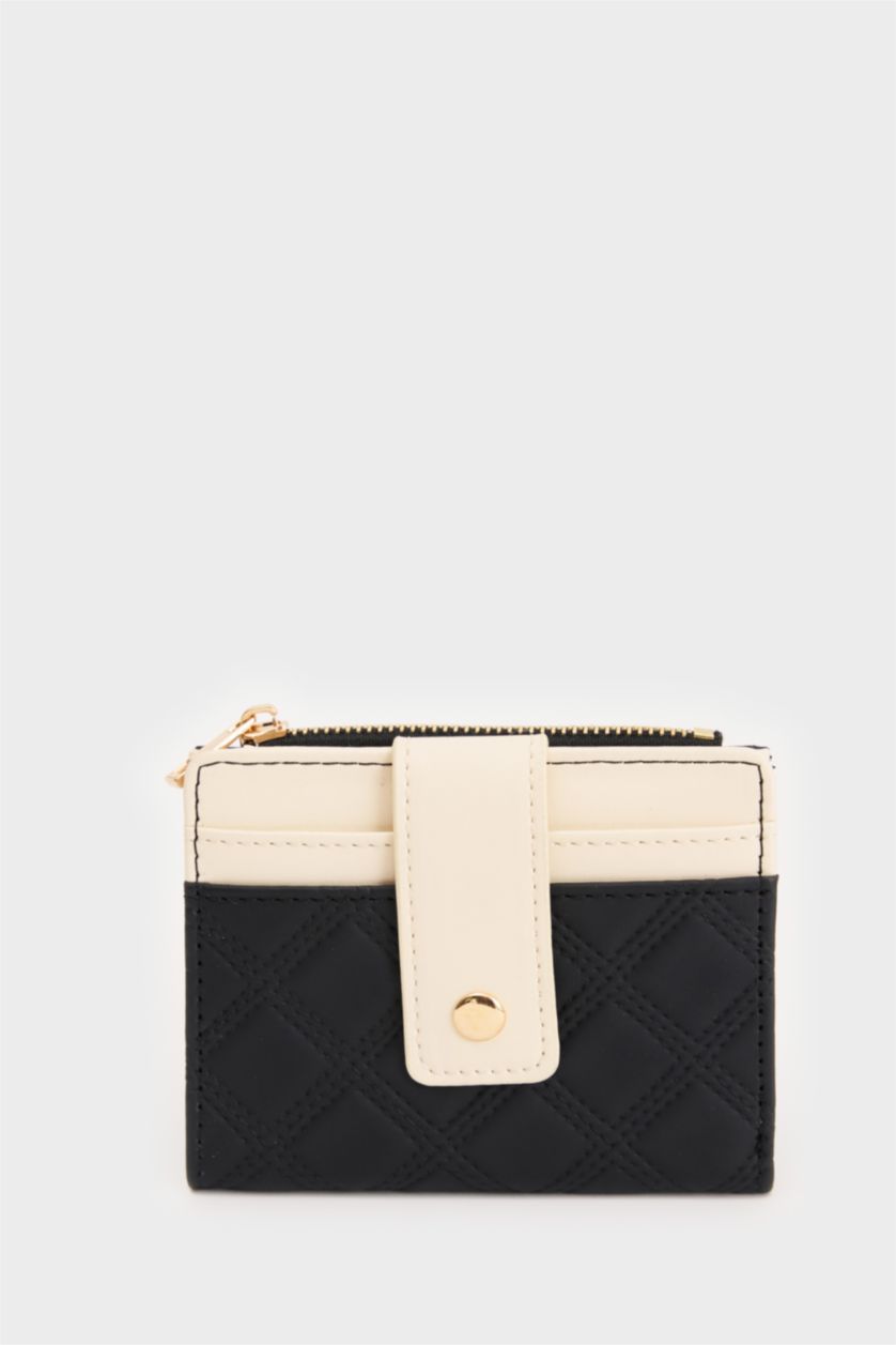 Woman Black Woman Faux Leather Wallets