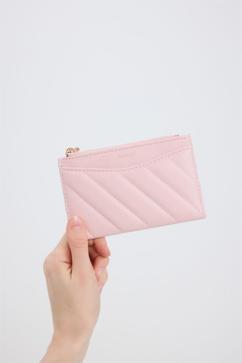 Woman Pink Woman Faux Leather Wallets