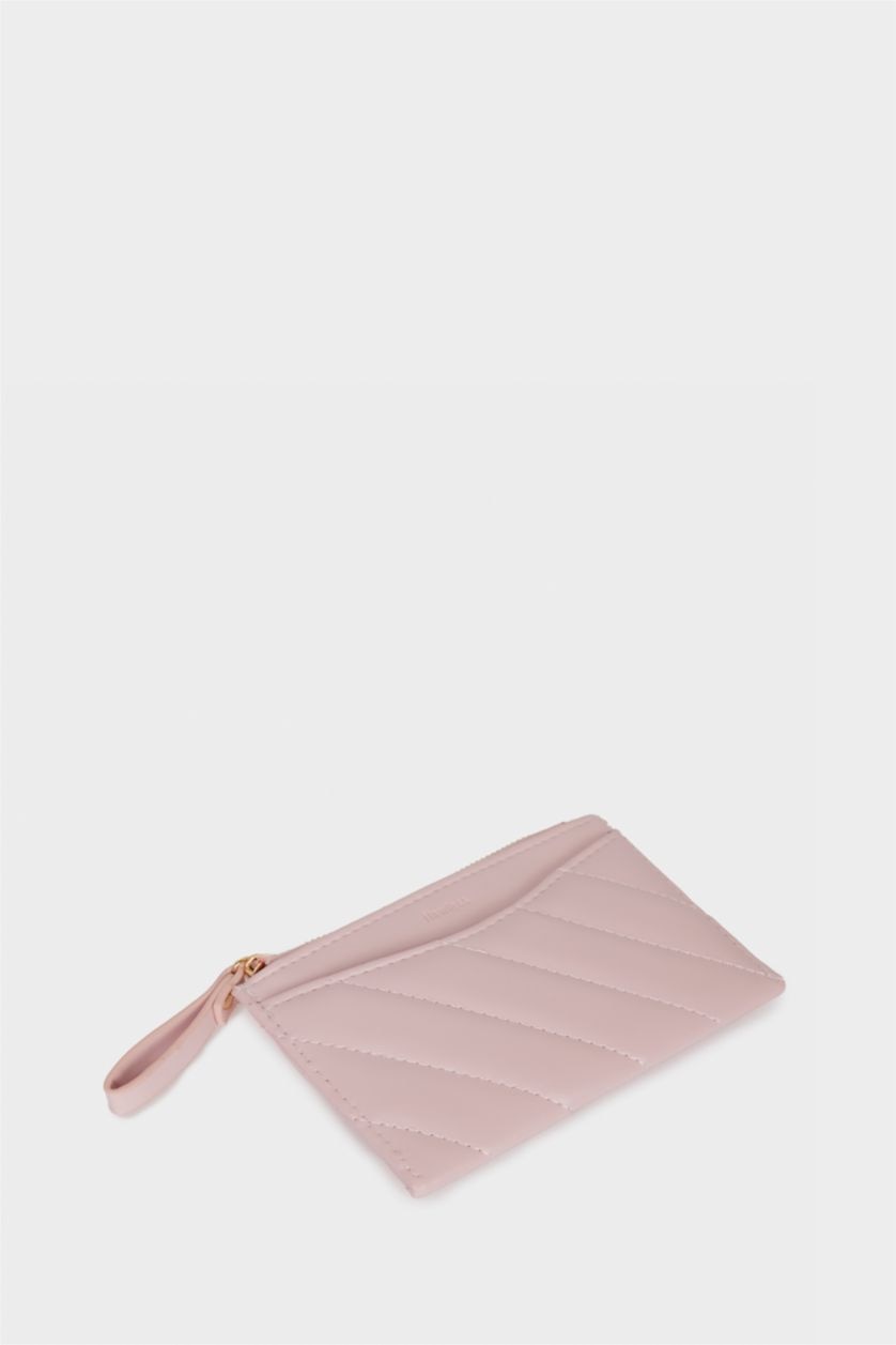 Woman Pink Woman Faux Leather Wallets