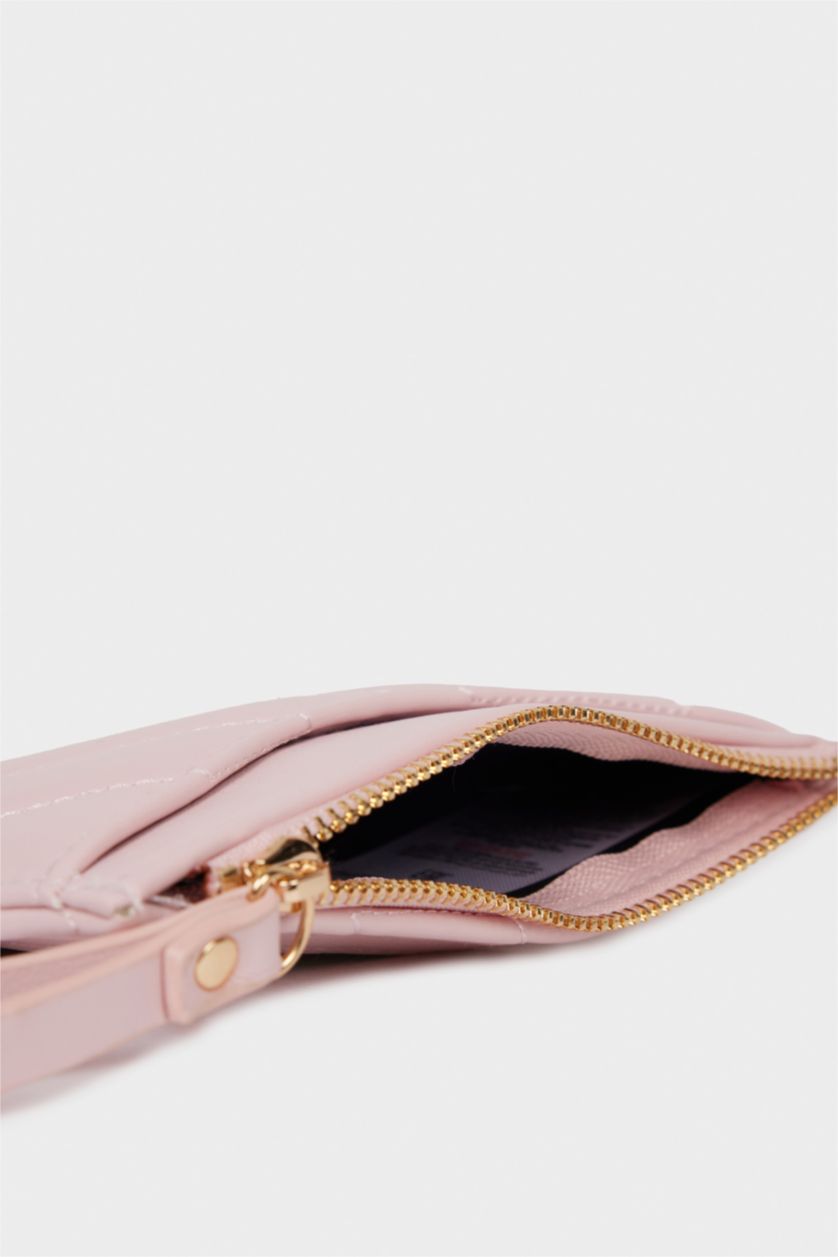 Woman Pink Woman Faux Leather Wallets