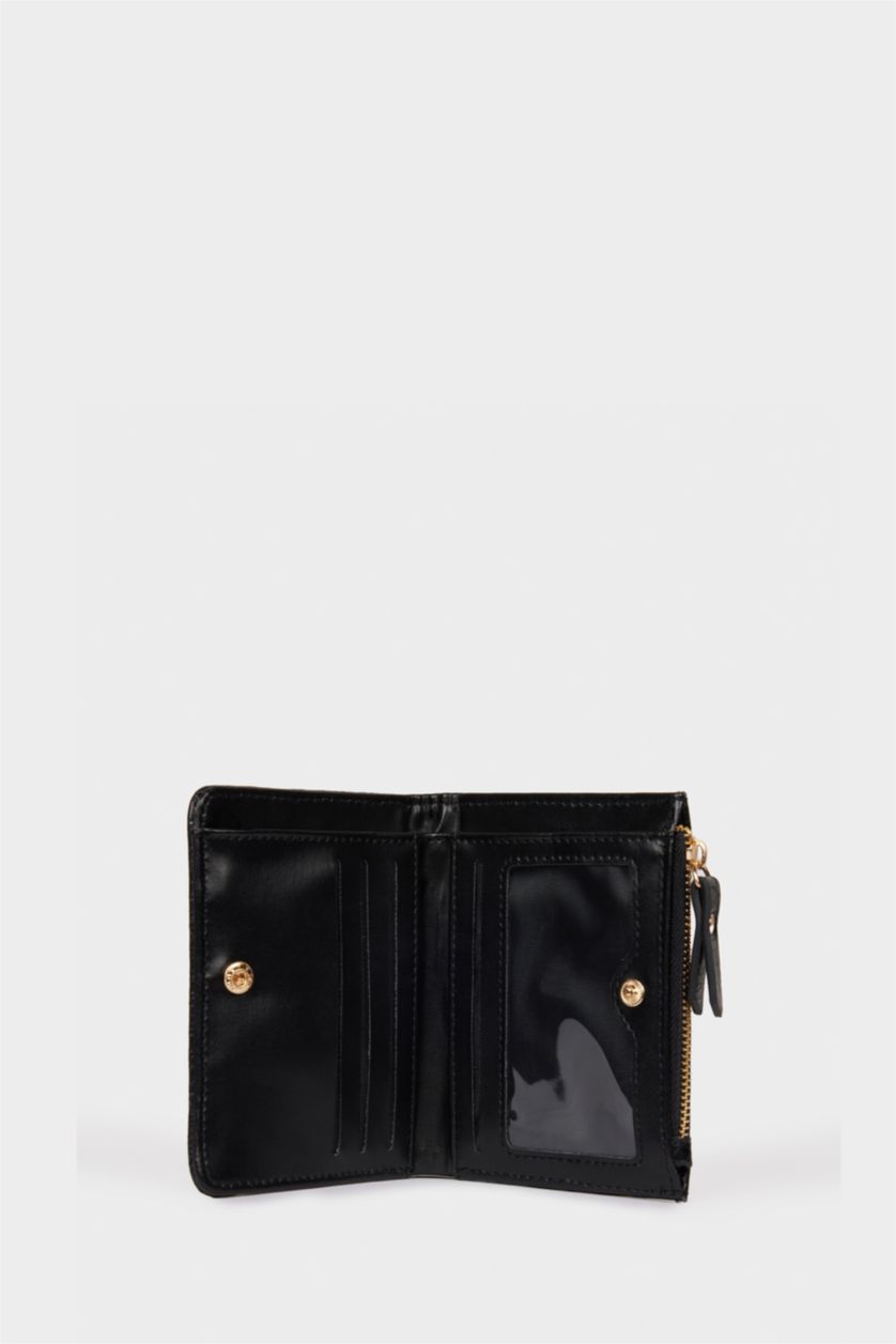 نساء أسود محفظة نسائي جلد صناعي