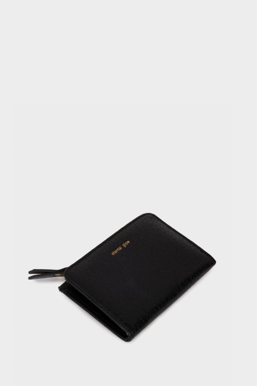 نساء أسود محفظة نسائي جلد صناعي