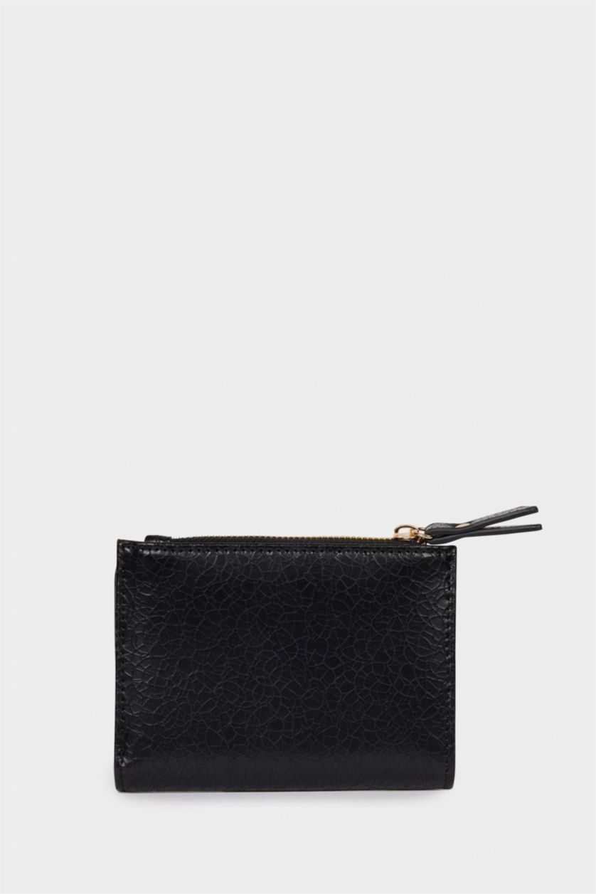 نساء أسود محفظة نسائي جلد صناعي