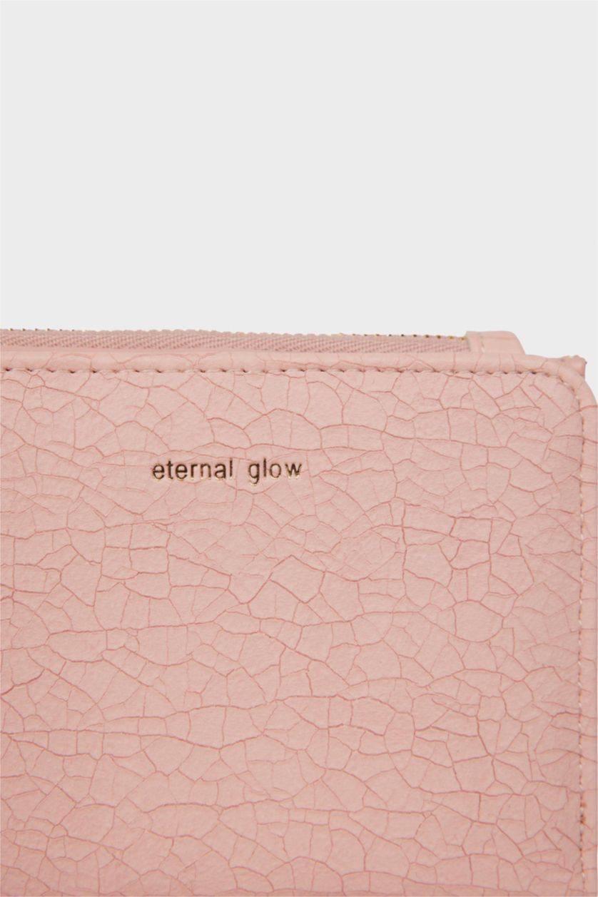 Woman Pink Woman Faux Leather Wallets