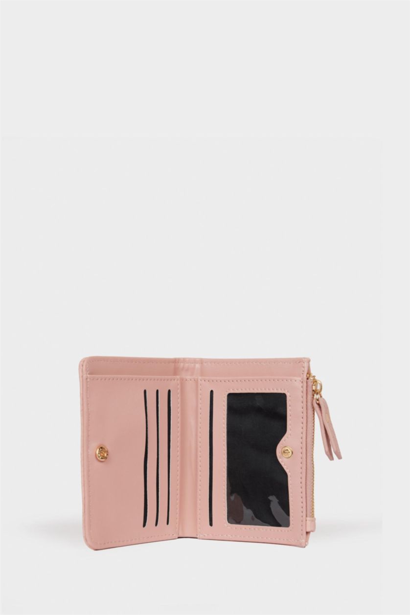 Woman Pink Woman Faux Leather Wallets