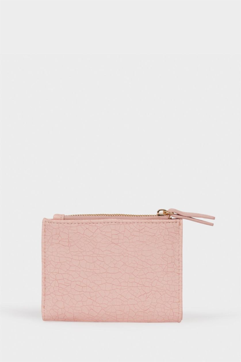 Woman Pink Woman Faux Leather Wallets