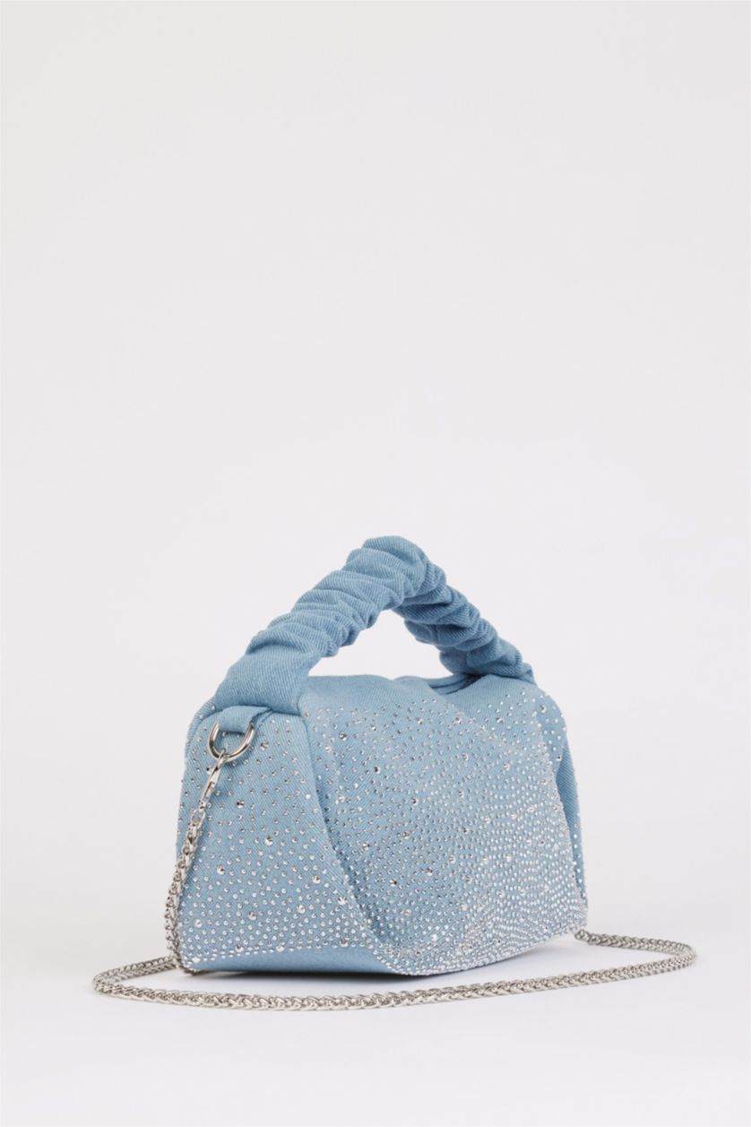 Kadın Mavi Kadın Jean Omuz Çantası