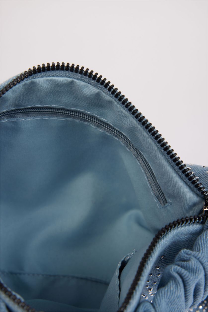 Kadın Mavi Kadın Jean Omuz Çantası