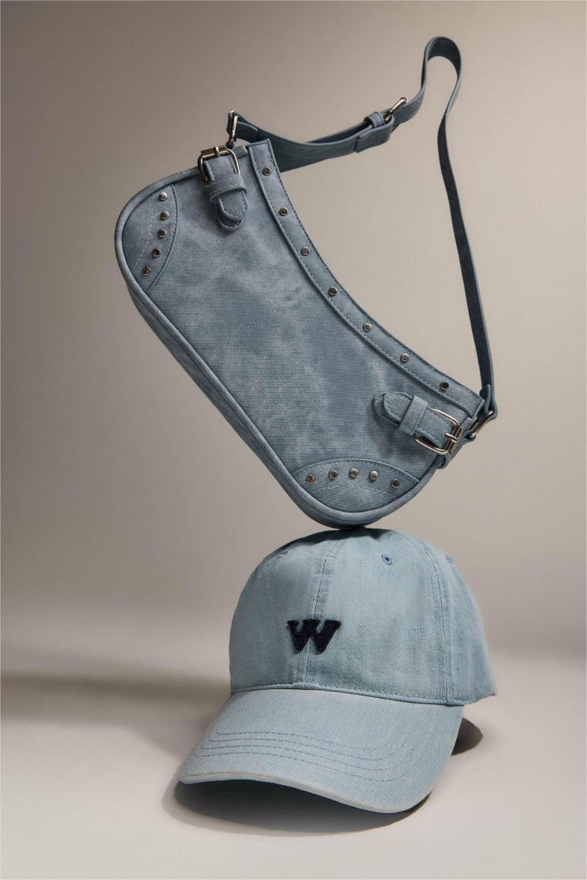 Woman Blue Denim Shoulder bag