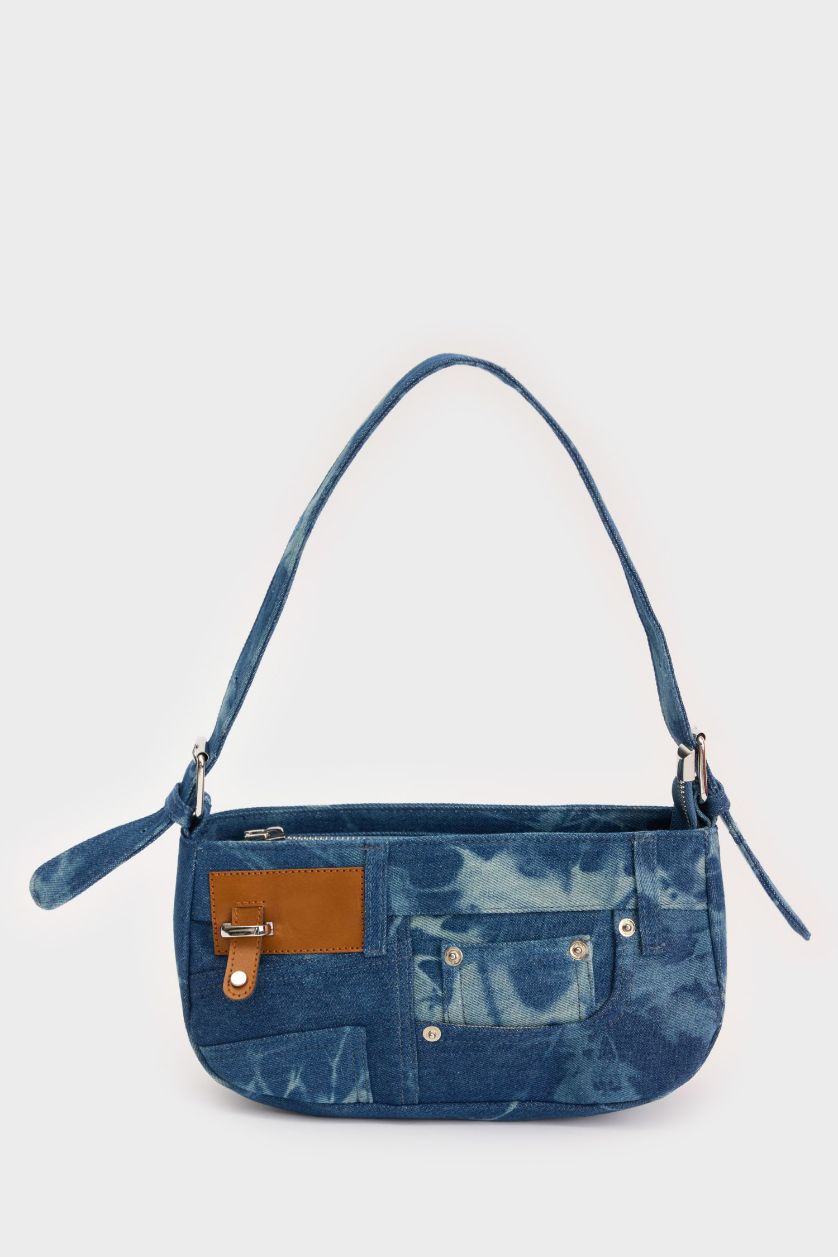 نساء أزرق حقيبة كتف نسائية من جينز