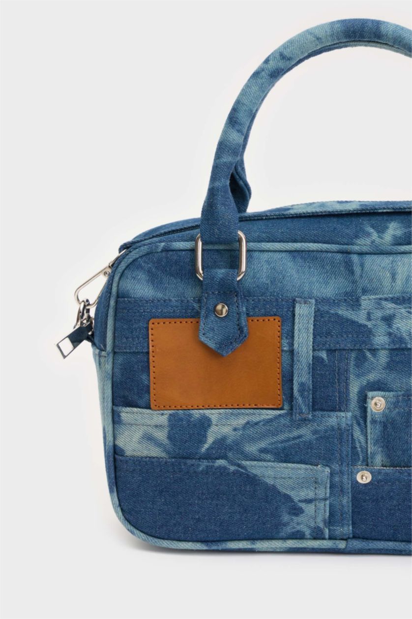WOMAN Blue Woman Shoulder Denim Bag